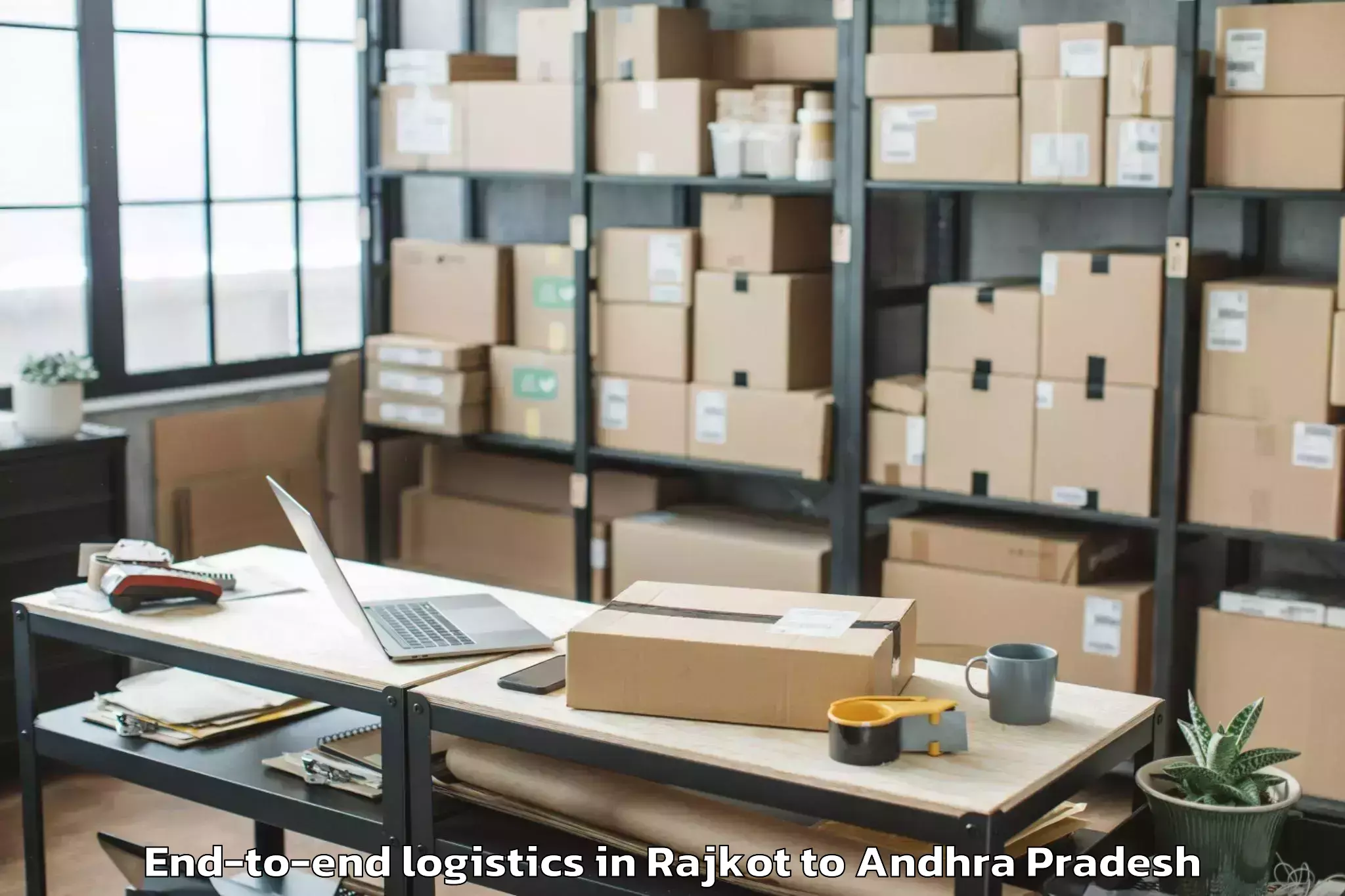 Get Rajkot to Gudivada End To End Logistics